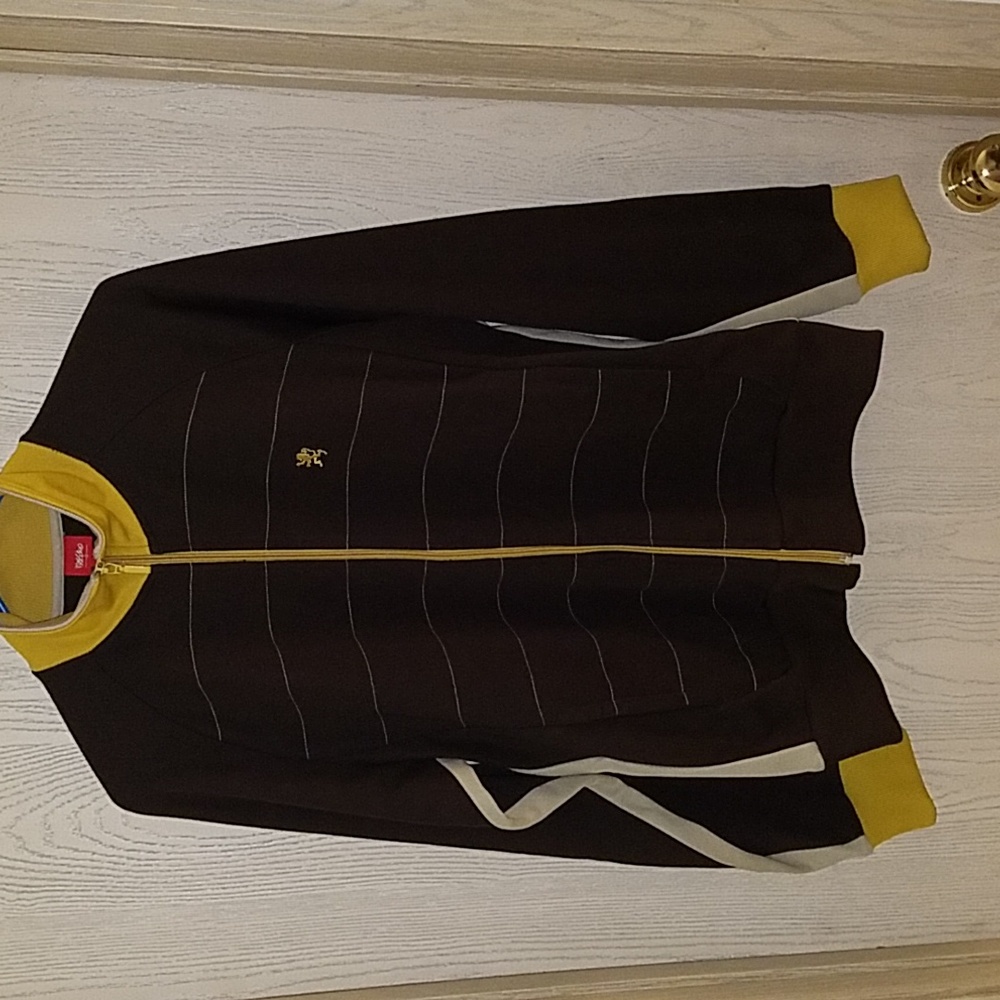 MOSSIMO- dark brown track jacket/ sz. M